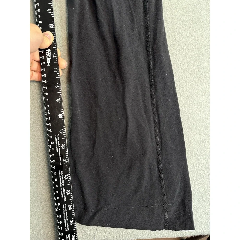 Lululemon Pants Womens 10 Black High Rise Flare Yoga Athletic Stretch LW5FC